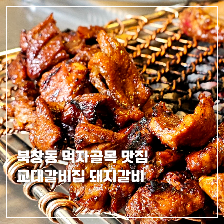 북창동 먹자골목 교대갈비집 서울시청점 돼지갈비 맛집