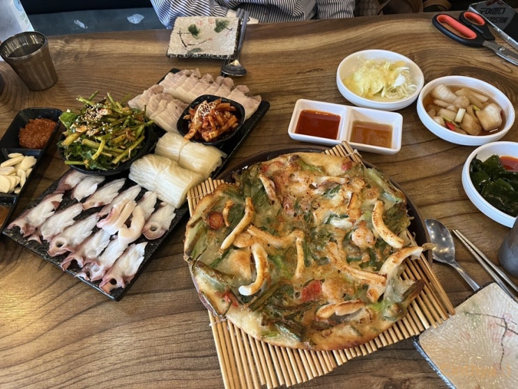  [맛집] 비오는 날이면 파전+보쌈 그리고 문어숙회 #구의맛집 #광진구맛집