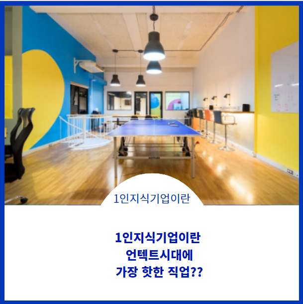  1인 지식기업이란?
