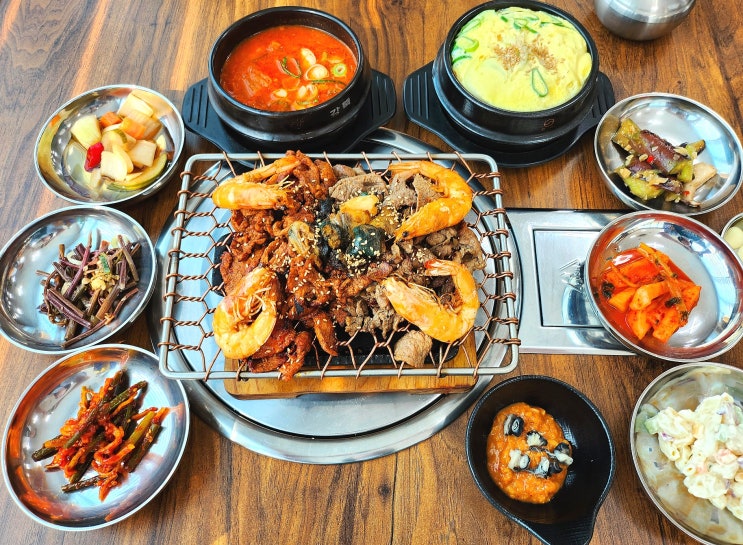  동두천 지행역 맛집 추천! 쌈채소 무한리필 '강경불고기 동두천지행점'