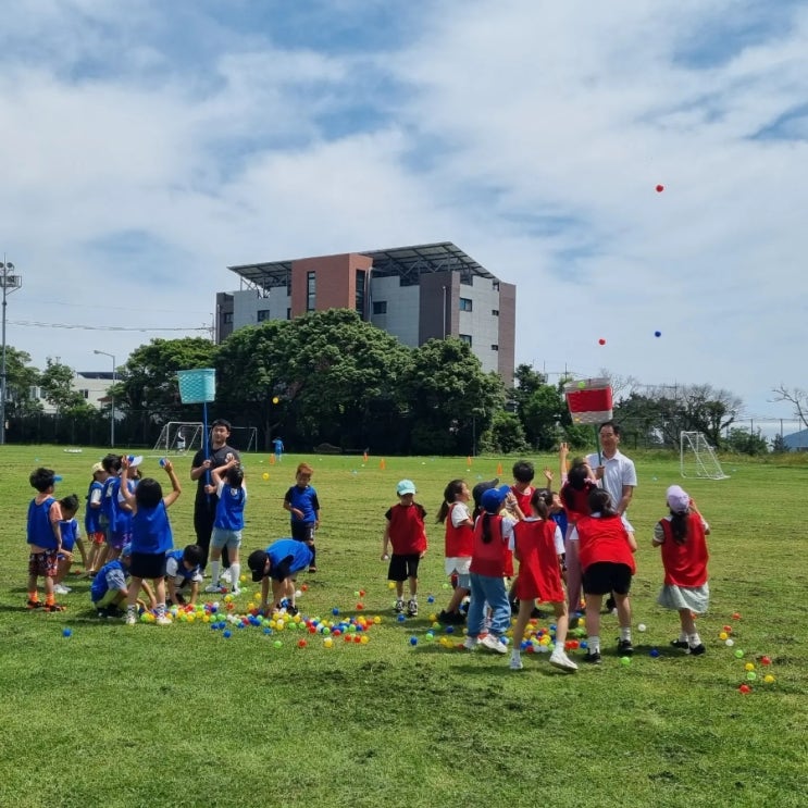  [제주도 국제학교 레크리에이션] 안덕면에 있는 동광분교인디이스트 카페에서 레크리에이션 진행 했어요.