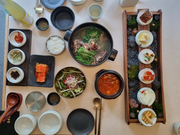  을지로맛집 한암동 을지트윈타워점에서 미경산 한우 암소 목뼈 수육 먹어봤어요
