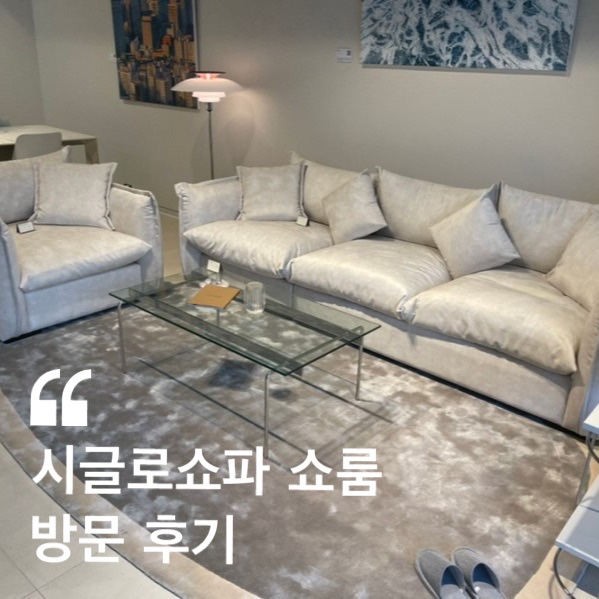  논현가구거리 시글로쇼파 쇼룸 방문 후기