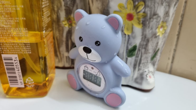 [리뷰] 신생아 목욕용 탕온계 "카스 디지털 곰돌이 탕온계 T4"