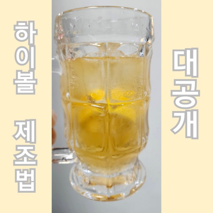  [하이볼맛집] 집에서 만드는 하이볼 꿀팁 대방출