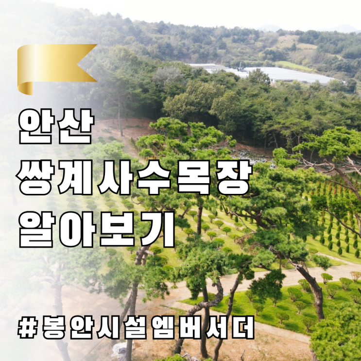  쌍계사수목장  알아보기 안산수목장