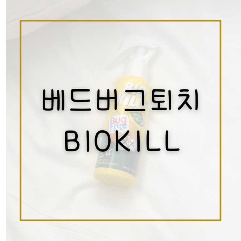 해외에서 베드버그 물린 이후로 꼭 챙기는 비오킬