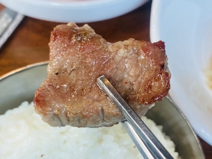 충북 증평 숯불에 구워 육즙이 가득한 생고기 전문점 마성뒷고기