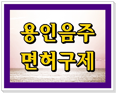  용인 음주운전 면허취소 기간 벌금 감경에 대한 TIP