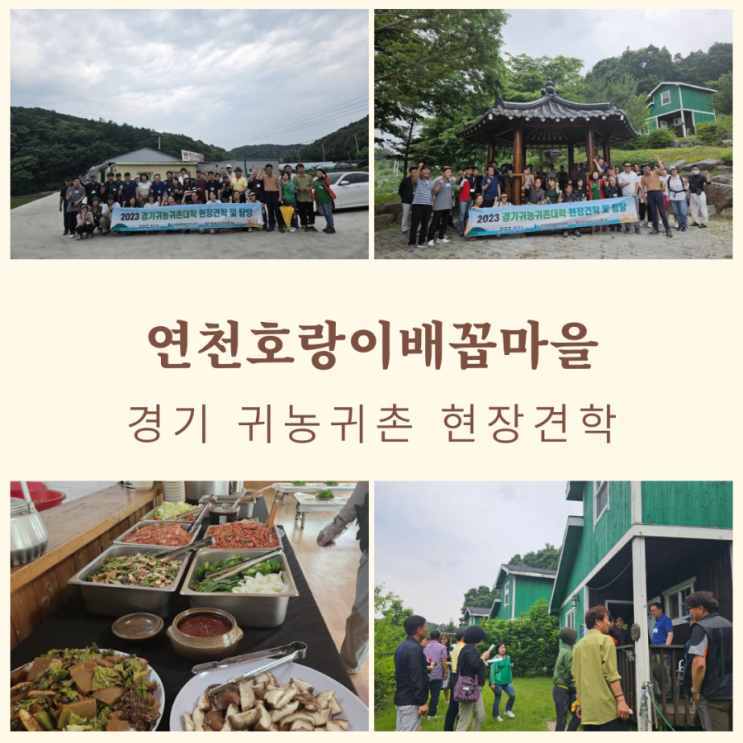  경기귀농귀촌대학 현장견학 연천호랑이배꼽마을