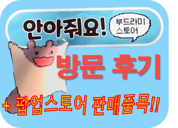  부드라미 안아줘요 팝업스토어에 가보았다 (+ 판매목록) (23.06.09)