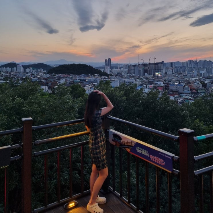  대구 야경 드라이브 명소 앞산 해넘이전망대 대구 일몰 시간 주차장