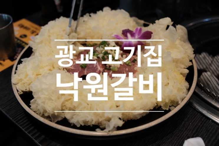  광교 고기집 수원 갈비 맛집 낙원갈비집 재방문 모임 후기