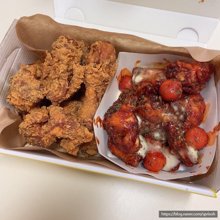  [자담치킨] 집 근처 치킨포장배달맛집 웰빙치킨 불패치킨과 통오징어튀김