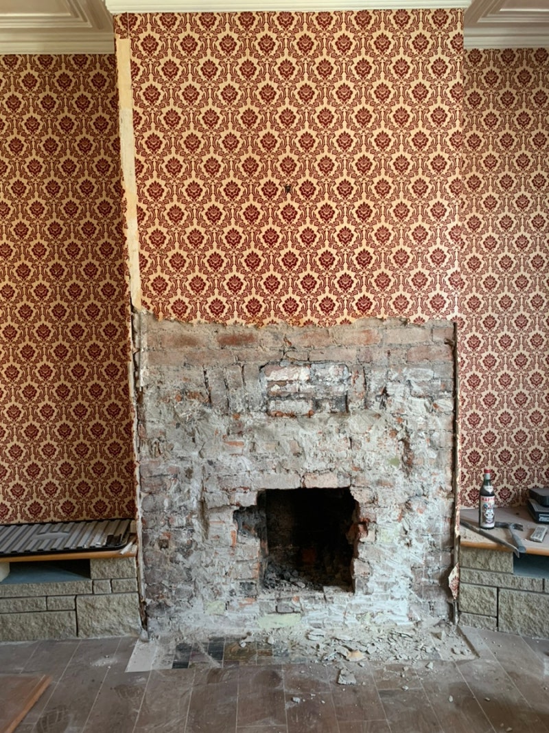 영국나기_262] 영국주택공사 DIY_ing: 전문가께서 시공해주신 벽난로의 모습은?? : 네이버 블로그, image size:800x1067