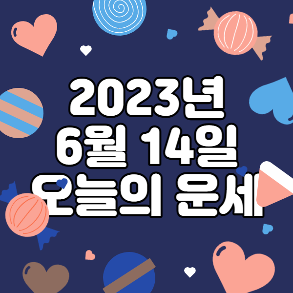  2023년 6월 14일 오늘의운세 띠별운세