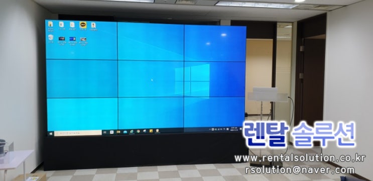  서초구 선거사무실 비디오월 시공해드렸습니다.