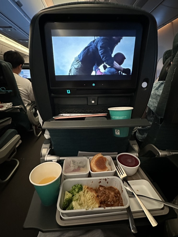  홍콩 케세이퍼시픽 항공사 이용후기 (기내식, 서비스, 좌석, 셀프체크인, 라이트)