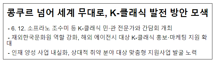 콩쿠르 넘어 세계 무대로, K-클래식 발전 방안 모색 콩쿠르 넘어 세계 무대로, K-클래식 발전 방안 모색