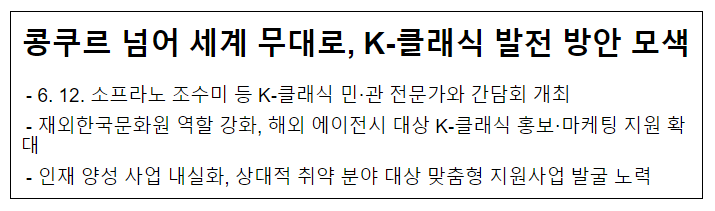 콩쿠르 넘어 세계 무대로, K-클래식 발전 방안 모색