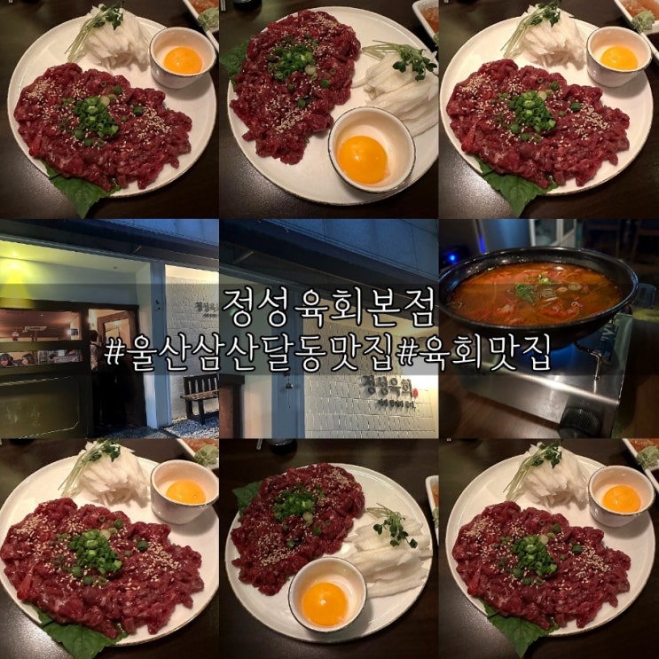  울산 달동 안주 맛집 육회 끝판왕 정성육회본점!