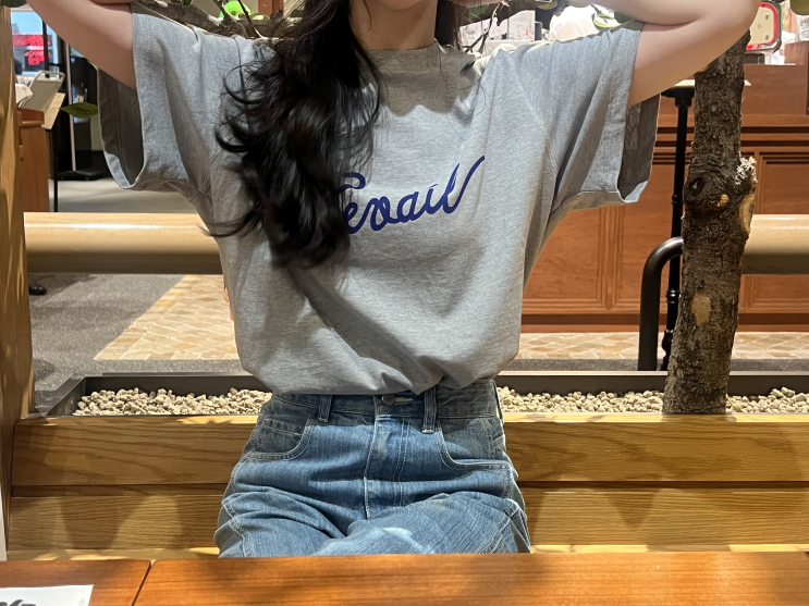 프리베일 그레이 반팔 PVIL Prevail Top