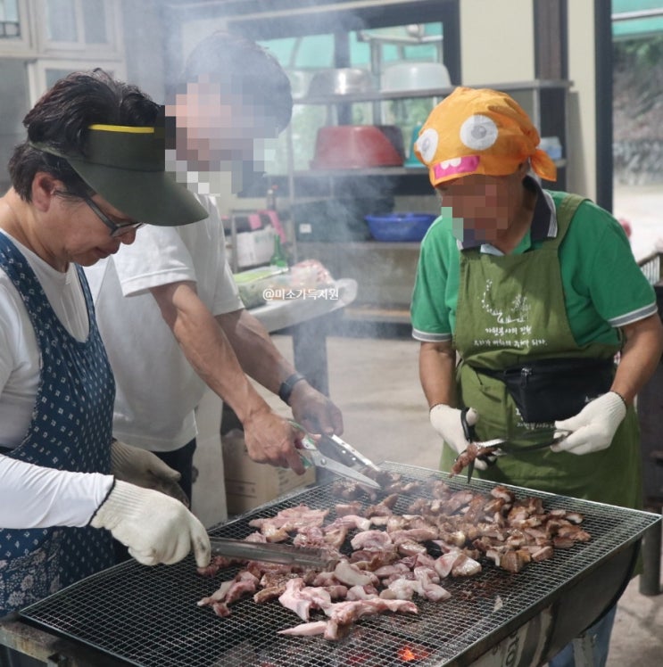  평창체험휴양마을 로컬여행 두일약초마을 바비큐 캠프파이어