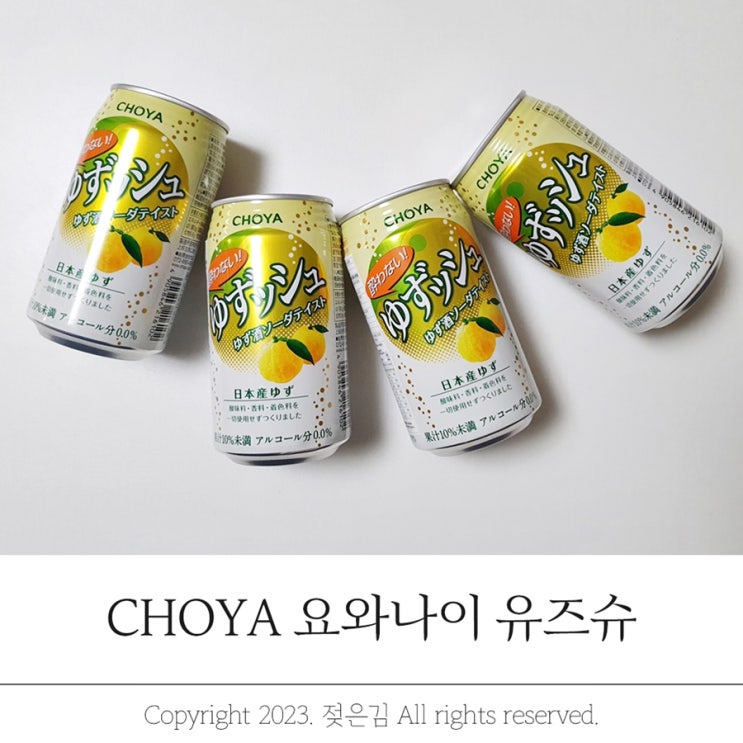 CHOYA 초야 요와나이 유즈슈 유자하이볼 만들기 CHOYA 초야 요와나이 유즈슈 유자하이볼 만들기