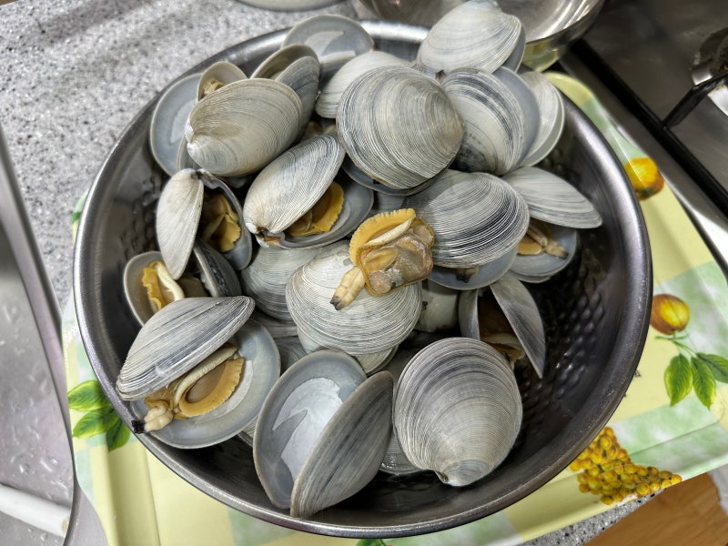 떡조개는 해감이 불가능해요 "떡조개 손질 후 맛있게 먹는 법 "