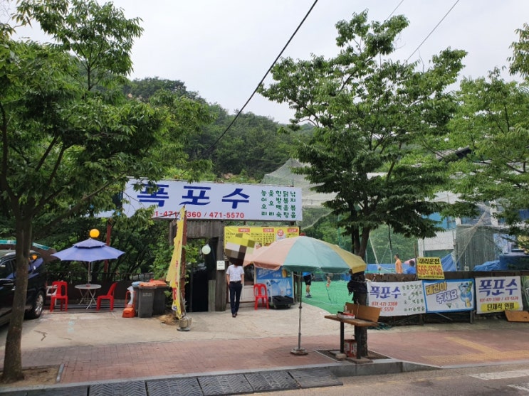  안양 유원지 맛집 애견동반가능 폭포수 식당