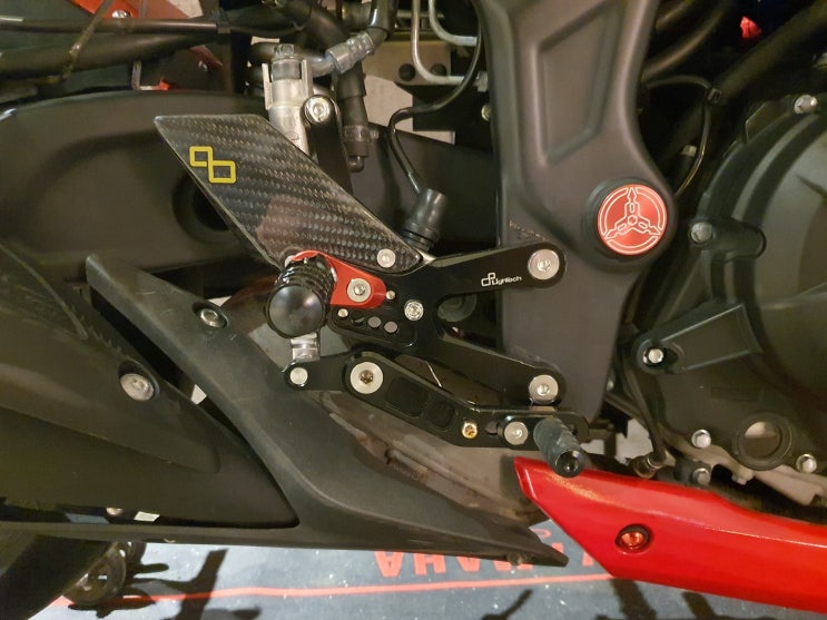  YZF-R3 - 잘 작업된 라이테크 백스텝