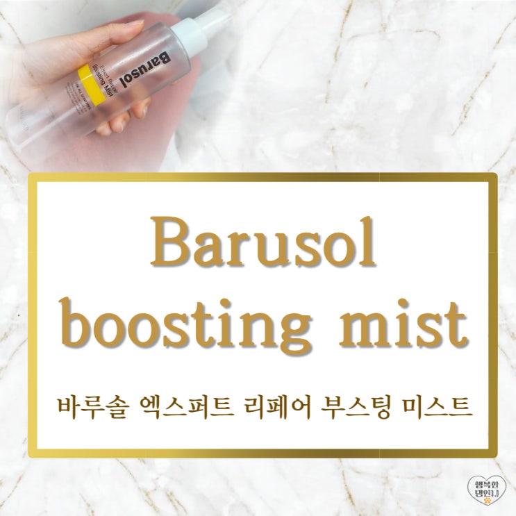  화장후에도 무너짐없는 바루솔 엑스퍼트 리페어 부스팅 미스트 내돈내산 리얼찐후기