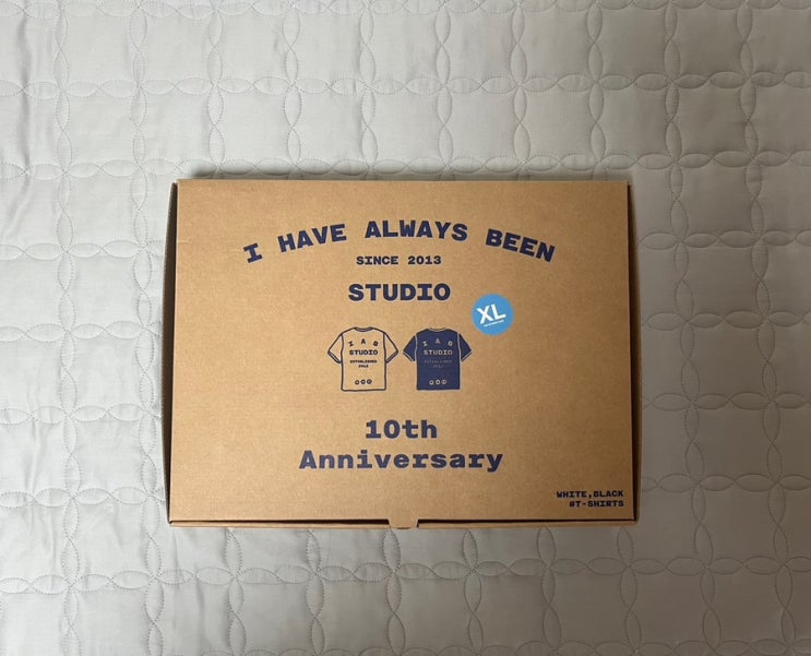  아이앱 스튜디오 10주년 티셔츠 팩 화이트 & 블랙 리뷰