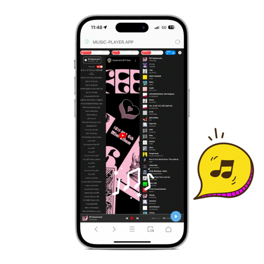 무료 음악 듣기 사이트 : 'Music-Player.App' (PIP / 백그라운드 재생 팁까지) #유튜브 뮤직 안 부럽다 무료 음악 듣기 사이트 : 'Music-Player.App' (PIP / 백그라운드 재생 팁까지) #유튜브 뮤직 안 부럽다