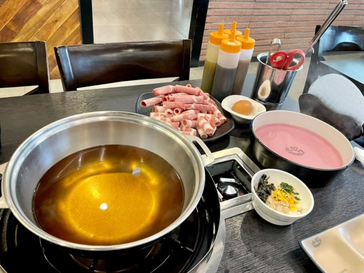  김포 풍무동 소담촌 샤브샤브 키즈존 놀이방 식당 아이랑