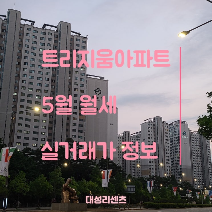  23년 5월 잠실 트리지움 실거래가 월세 정보