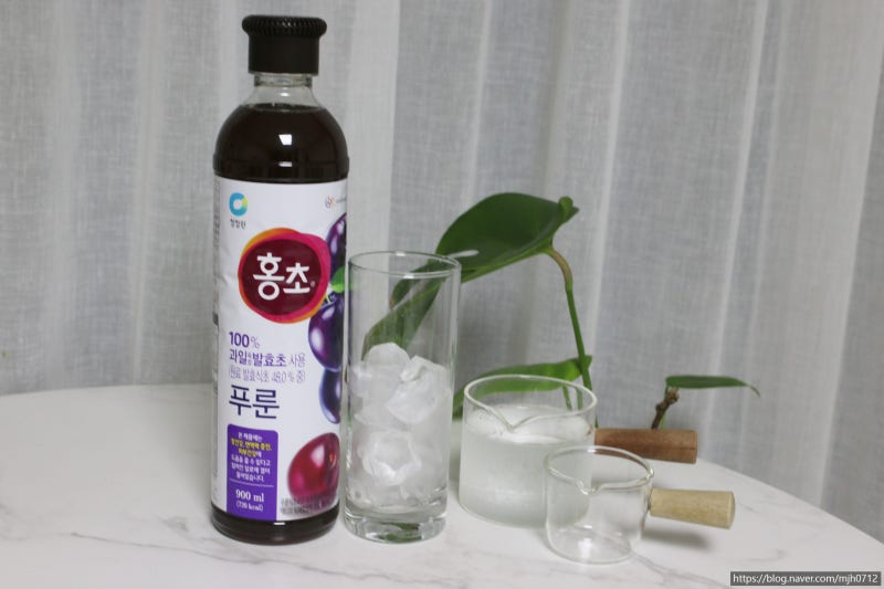 홍초 레몬&라임 하이볼 만드는법 홍초 푸룬 레시피 : 네이버 블로그