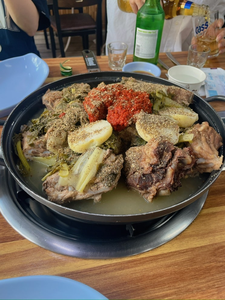  송파 감자탕 맛집 : 성시경 먹을텐데 추천 삼전동 <주은 감자탕>