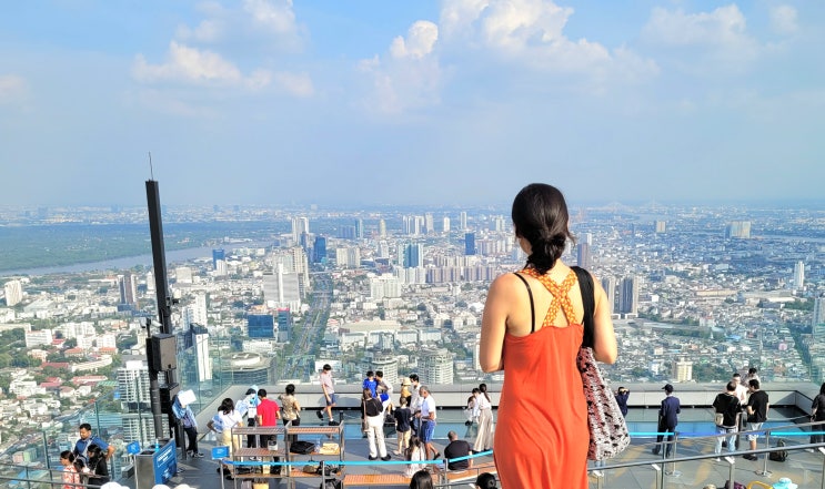 방콕 자유여행 코스 마하나콘 전망대 입장권 스카이워크 후기