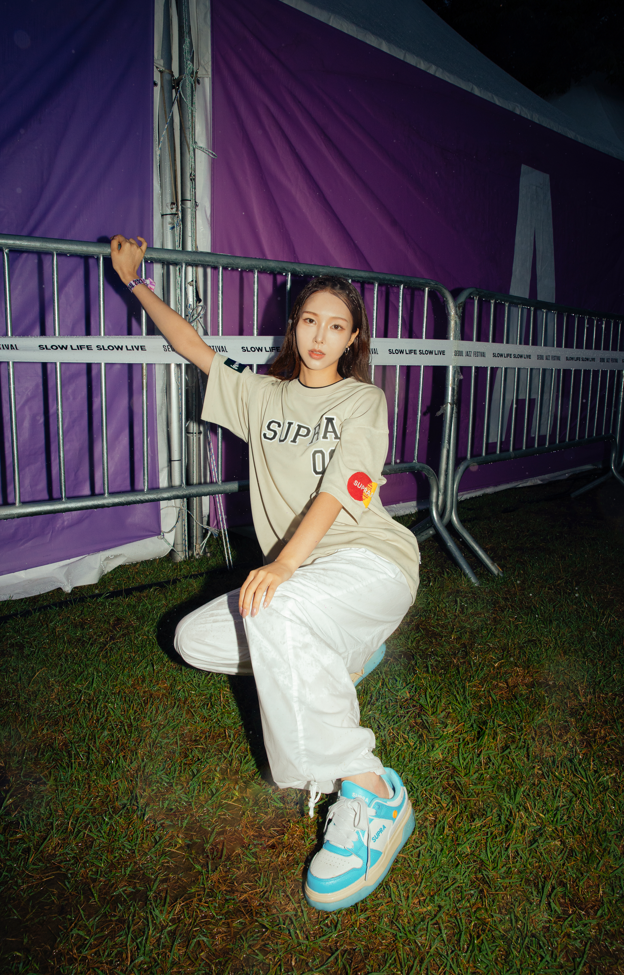 남성용 보라색 수프라 신발