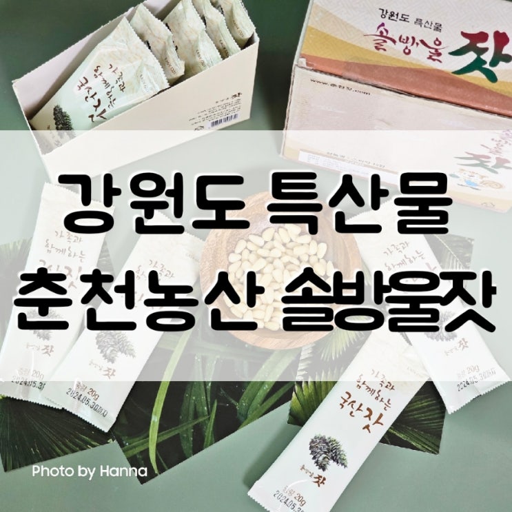  강원도 특산물 '춘천농산' 솔방울잣