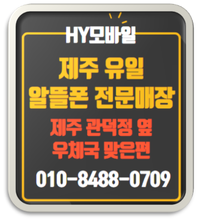  제주 알뜰폰 전문매장 당일 개통 싸게 하세요