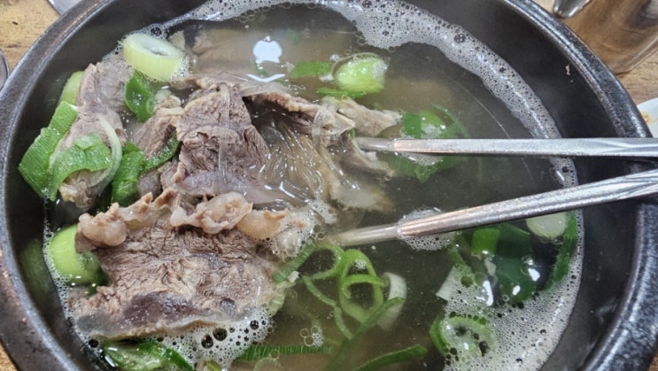  여의도 나주곰탕, 삼태기 삼겹살에서 푸짐한 점심한끼.