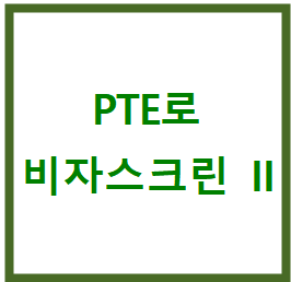  PTE로 비자스크린 점수 만들기 2편