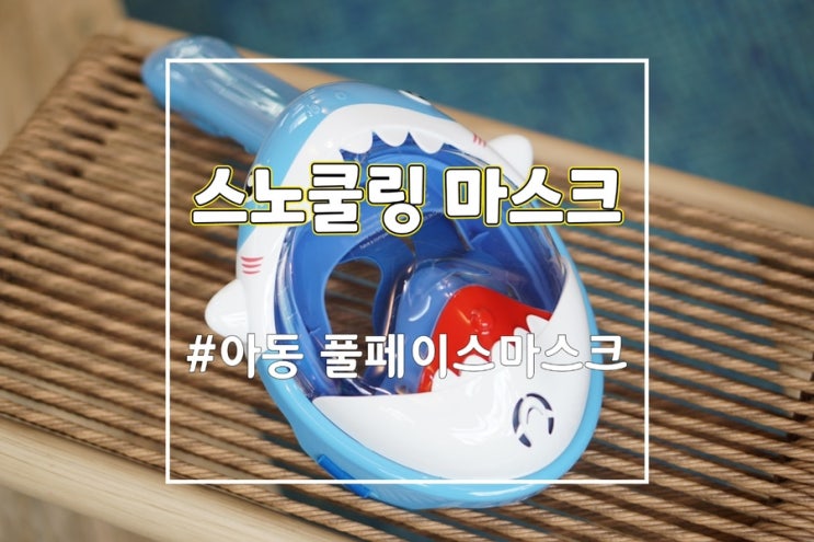  어린이 유아 스노쿨링 마스크 상어 풀페이스 엔씨탑 추천