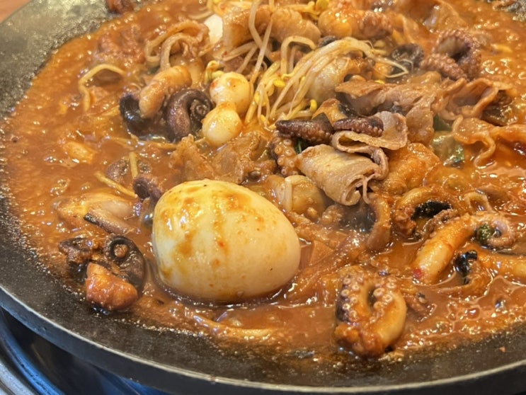  광주서구맛집 쭈꾸미삼겹과 날치알볶음밥이 맛있는 신쭈꾸미 화정점