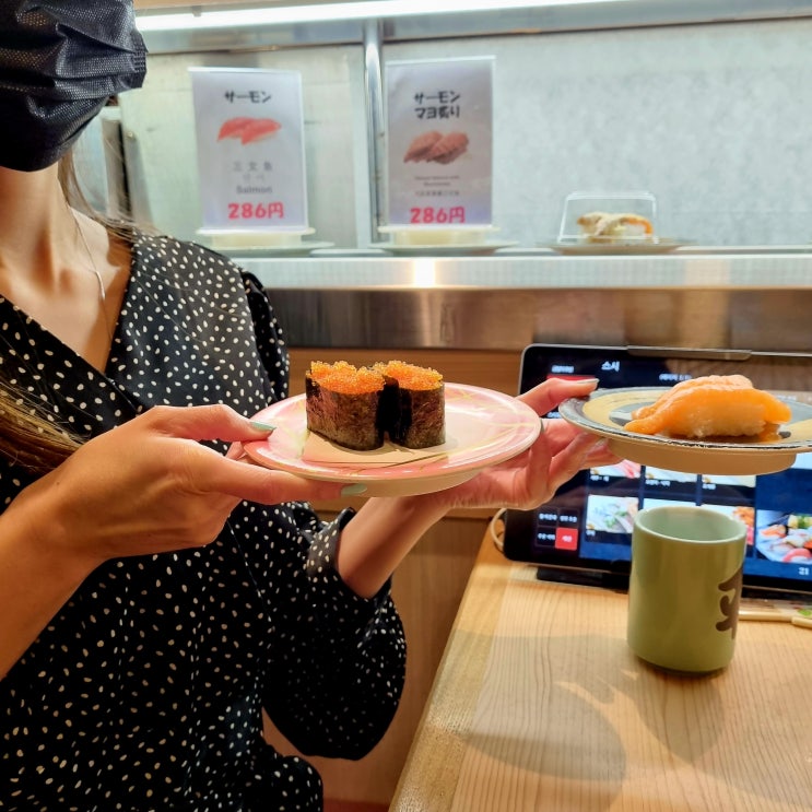  후쿠오카 캐널시티 맛집 회전초밥 하카타 스시 헤이시로 가성비는 좋지만 맛은 쏘쏘