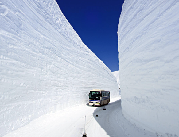 일본 도야마. 다테야마 구로베 알펜루트 투어 :) 여름 눈 여행. 무로도 눈의 계곡(유키노오타니)