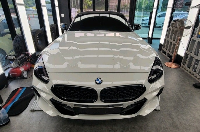  [청주자동차랩핑전문점]BMW Z4 라이트필름랩핑  다크그레이 PPF 생활보호필름 시공