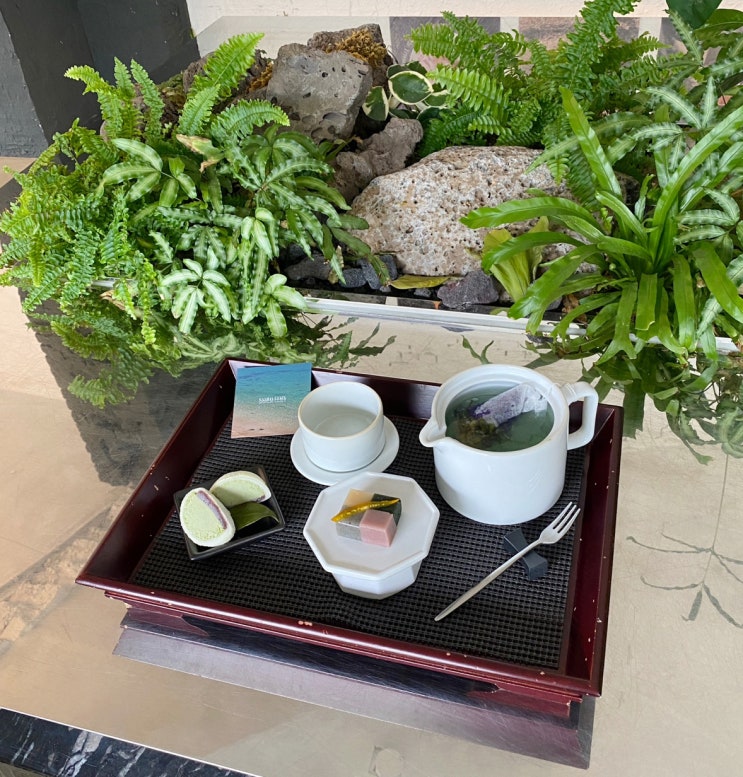  [서울 마포구] 홍대 상수 카페, 삼다코지 Samdacozy / 제주 사계절 블렌딩 티세트, 합정역 상수역 테라스 대형 카페